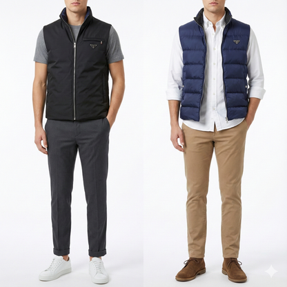 P-R-*-D-A DOUBLE FACE VEST