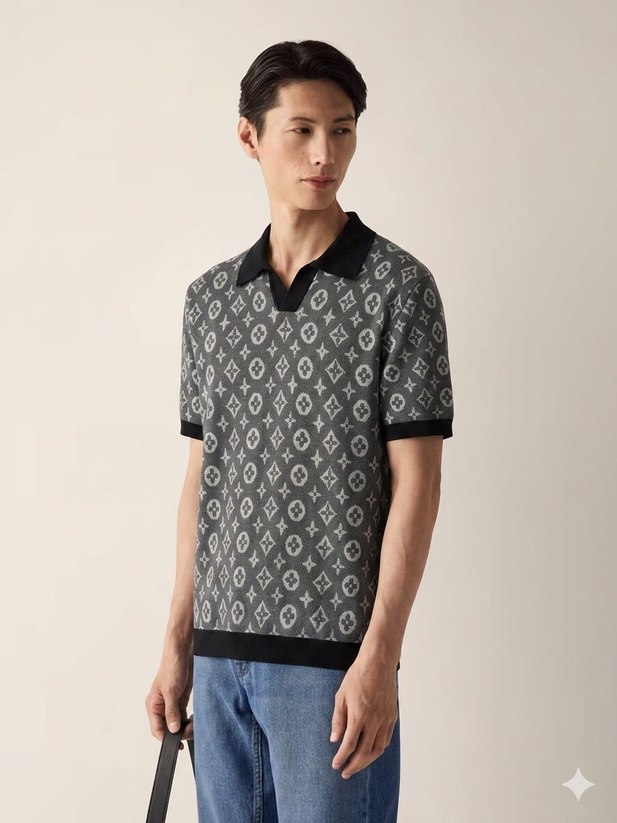 L-ou-i V-toin polo shirt