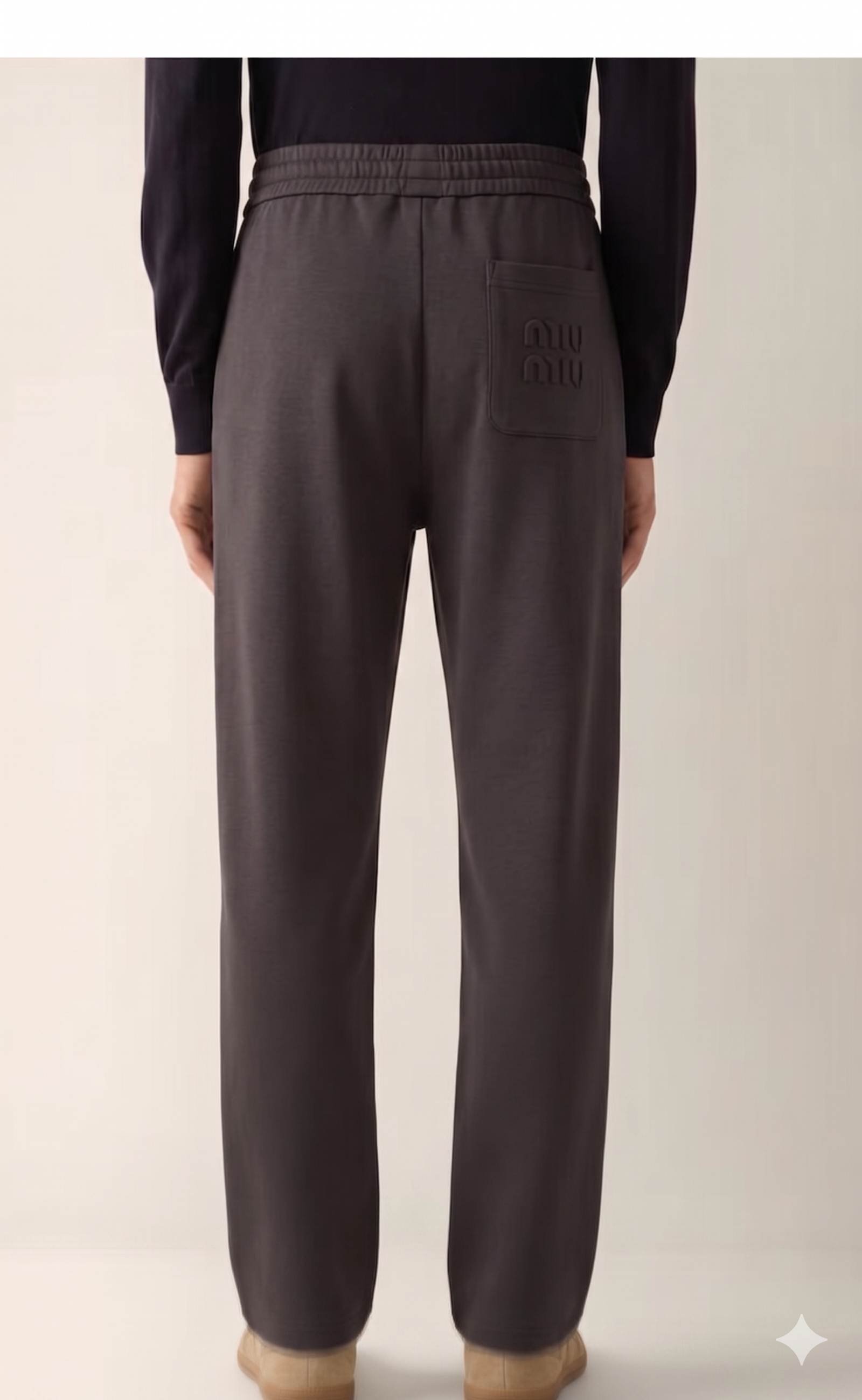 miu miu wide lag pant