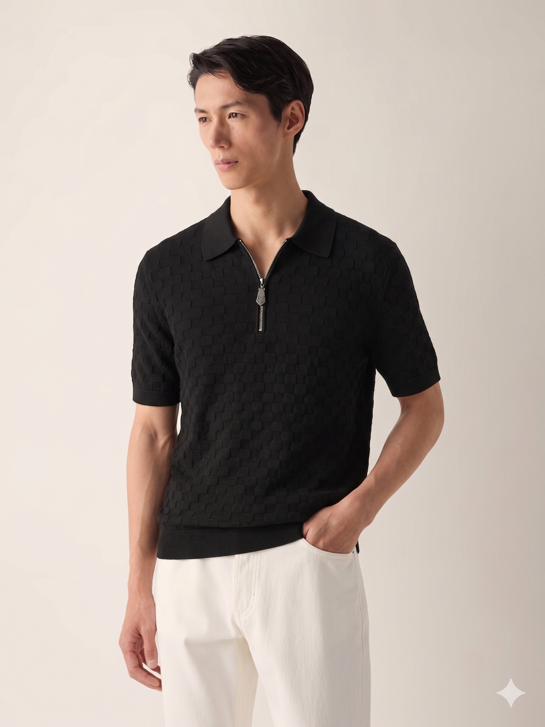 L-ou-i V-toin polo shirt