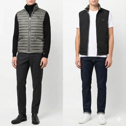 P-R-*-D-A DOUBLE FACE VEST