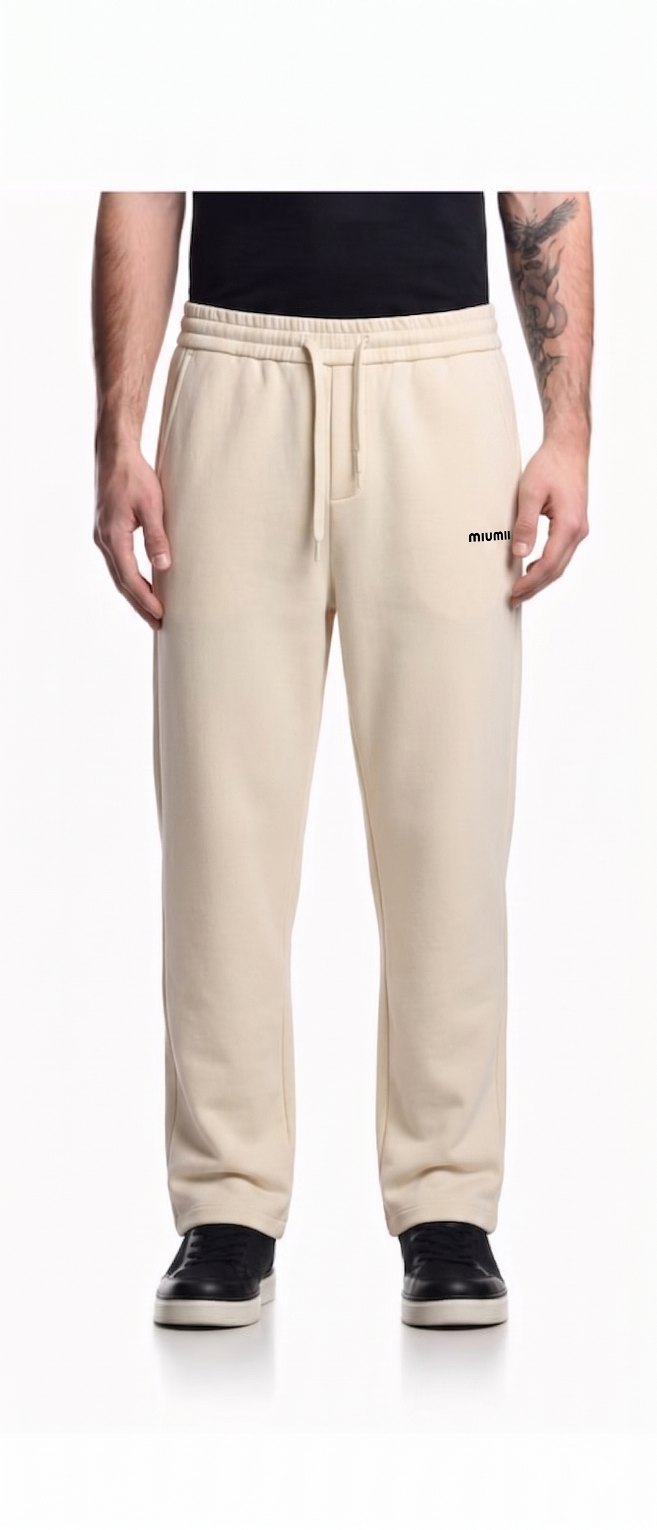 miu miu wide lag pant
