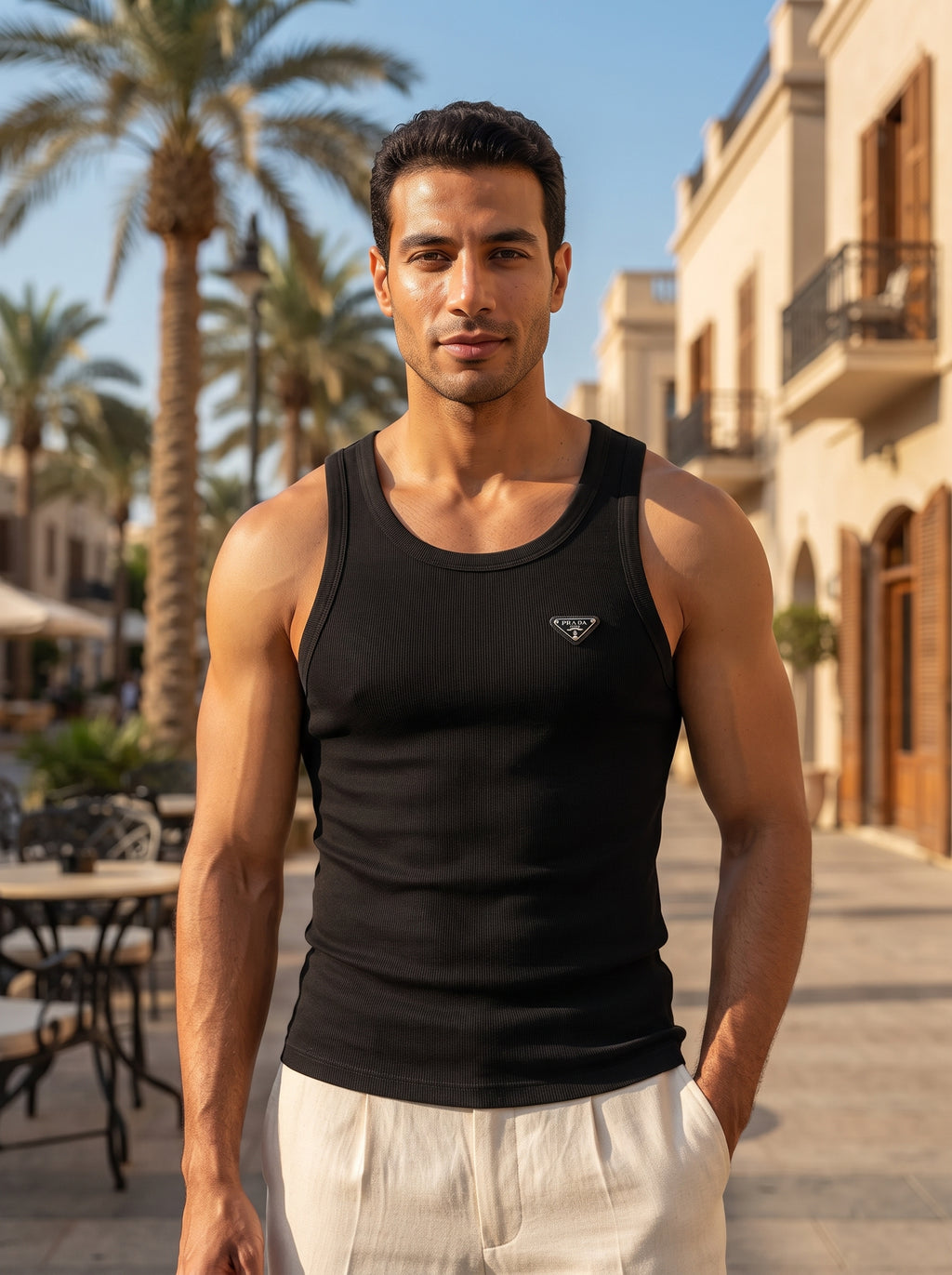 Ribbed Cotton Tank Top