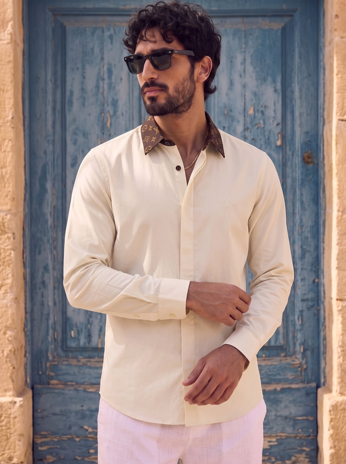 LO-UI-S V-UIT-TON SHIRT-