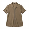 Textured Resort Shirt – Sand Brown