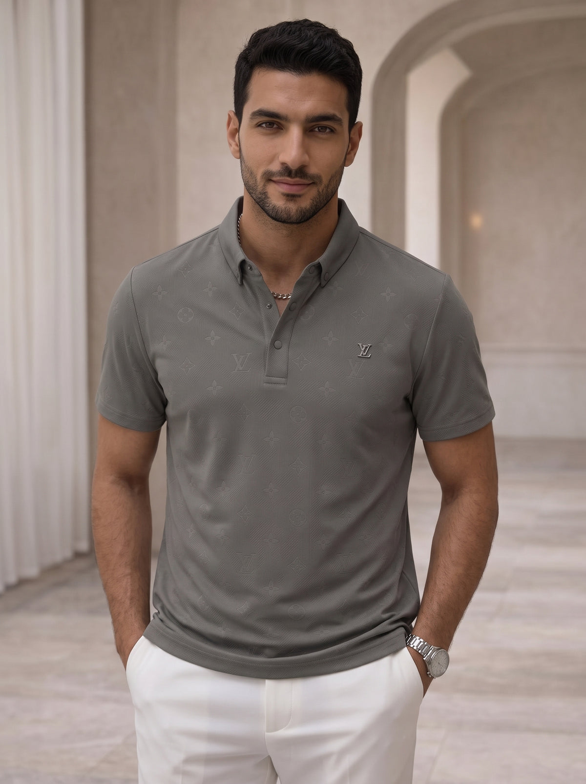 LO-UIS VI-UTT-ION POLO SHIRT
